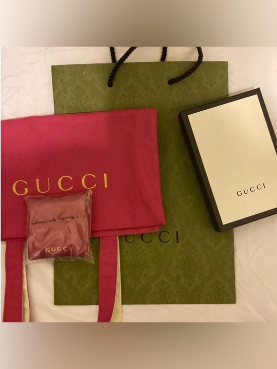 Gucci Handbags - Gucci Fuchsia Bag, Box and Gucci Mirror
